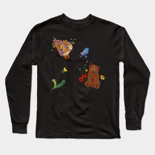 Baby bear and the fox Long Sleeve T-Shirt
